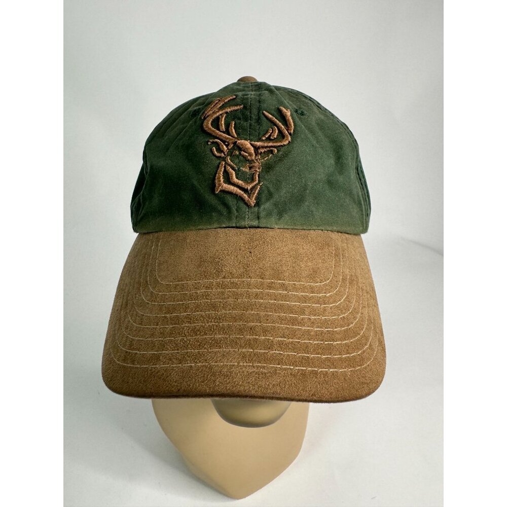Dicks Sporting Goods Green and Brown Deer Embroidered Baseball Cap